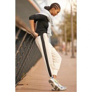 Sweaty Betty ~ High-Waisted Riley Cuffed 2-Tone Jogger Pants in size XS